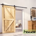 thumbnail image 3 of Homacer 5-in-1 60in x 84in Pine Wood Frame Barn Door without Installation Hardware Kit, 3 of 7