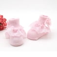 thumbnail image 4 of Uccdo Baby Girl Lovely Lace Ruffle Frilly Cotton Ankle Socks Newborn Warm Floor Socks 0-6M, 4 of 8
