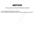 thumbnail image 2 of Kugel Front Rear Wheel Bearing and Hub Assembly Kit for Car Mitsubishi Outlander RVR - Left Right Side (Driver Passenger) K70-101637, 2 of 8