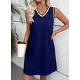 thumbnail image 3 of Vestido EVALESS, verano 2026, moderno, cuello en V, sin mangas para mujer, 3 of 5