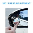 thumbnail image 3 of Mistaha 1 Pair Rearview Small Round Mirror For Car Use 360-degree Adjustable Wide-angle Reversing Car, 3 of 8