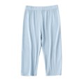 thumbnail image 6 of OJSFQUFP Girls' Pants Cropped Pants Summer Thin Breathable Versatile Slim Fit Casual Pants Pants Kids, 6 of 9