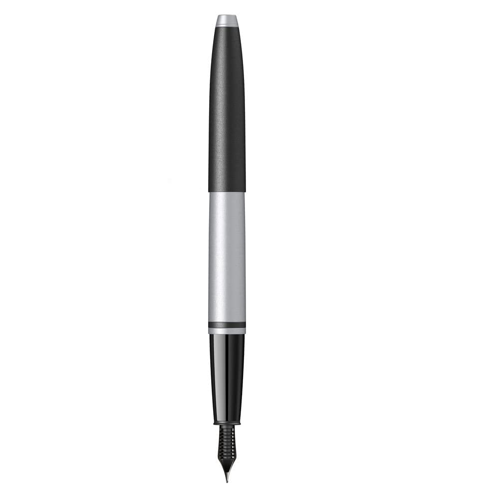 Cross Calais Matte Gray and Black Lacquer Medium Nib Fountain Pen