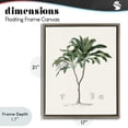 thumbnail image 4 of Stupell Industries Bohemian Coastal Palms Vintage Brown Floating Frame Canvas Art, 17 x 21, by Val Rhodes, 4 of 8