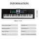 thumbnail image 3 of 61 Keys Digital Music Electronic Keyboard Kids Multifunctional Electric Piano for Piano Student with Microphone Function Musical Instrument, 3 of 4