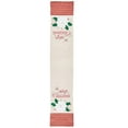 thumbnail image 3 of Violet Linen Seasonal Picks Decorative Appliqued Embroidered Christmas Table Runner, 13" x 70", Plaid Design, 3 of 5