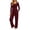 Wine, variant on Feancey 2 Piece Sets for Women Tracksuit Outfits Button Up V Neck Long Sleeve Top and Sweatpants Sweatsuits Set Solid Color Lounge Two Piece Sets with Pockets Black S