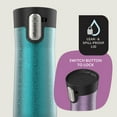 thumbnail image 3 of Contigo AUTOSEAL West Loop Vacuum-Insulated Stainless Steel Travel Mug with Easy-Clean Lid, 20 oz, Crystal Pansy & Crystal Juniper, 2-Pack, 3 of 5