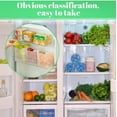 thumbnail image 5 of Yayun Refrigerator Organizer Box, Plastic Translucent Containers for Storage, Space-saving Refrigerator Side Door Organizer for Fridge Kitchen Fruits, Vegetables Storage (Clear, 7"x4"x5"), 5 of 8