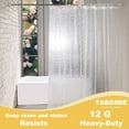 thumbnail image 4 of Eco Modern Collection Clear Crystal Shower Curtain Liners, 72"x72", Reversible, 16 Count, 4 of 11