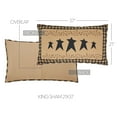 thumbnail image 2 of VHC Brands Country Primitive Star and Vine 100% Cotton Quilted Pillow Sham, King - Machine Washable, 2 of 5