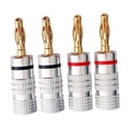 thumbnail image 4 of Conectores banana de 4 mm para audio, adaptadores de cable para altavoces, conectores banana para amplificadores de cine en casa., 4 of 8