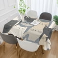 thumbnail image 2 of Yayeee Tablecloths 54" x 72" Rectangle Wrinkle Resistant Party Table Cover, Blue Cute Cats, 2 of 8