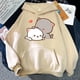 thumbnail image 2 of Sudadera con capucha de manga larga con estampado de gato para mujer, sudadera con capucha de lana para otoño e invierno, 2 of 5