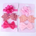 thumbnail image 2 of xiaxaixu 3PCS Baby Girls Sequins Bow Headband Flower Elastic Hairband One Size, 2 of 6