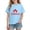 Blue 1, variant on Kids Canada Flag T-Shirt Boys Girls Retro Canadian Maple Leaf Short Sleeve Tees Summer Cotton Crewneck Pullover Tops 3-10 Years