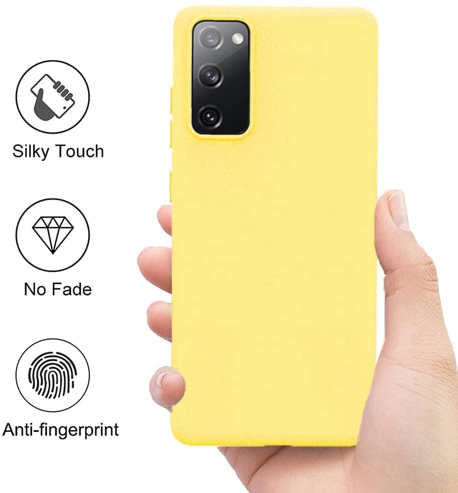 Samsung Galaxy S Fe 5g Phone Case Hybrid Liquid Silicone Jelly Gel Rubber Tpu Slim Gummy Protective Skin Soft Flexible Cover For Galaxy S Fan Edition By Xcell Yellow Walmart Com