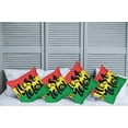 thumbnail image 2 of Ambesonne Saying Throw Pillow Cover 4 Pack, Rastafarian Design Message, 24", Multicolor, 2 of 7
