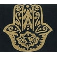 thumbnail image 4 of Fennco Styles Hamsa Hand Embroidered Tassel Cotton Decorative Throw Pillow 12" W x 20" L – Black Rectangular Cushion for Home, Couch, Sofa, Bedroom, Office Décor and Special Occasion, 4 of 4