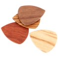 thumbnail image 1 of 4 pcs Wooden Guitar Picks Acoustic Guitar Picks Electric Guitar Picks Portable Guitar Picks, 1 of 4