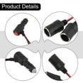 12V 24V Splitter Adapter W/ On Off Switch 1 Male To 2 Female Sockets Y