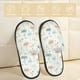 thumbnail image 2 of Fotbe Dandelion Pantuflas Peludas para Mujer con Estampado, Zapatillas de Peluche, Zapatos de Invierno para Casa, Uso Interior y Exterior-Large, 2 of 8