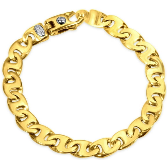 Pompeii Men's Marine Link 14k Gold (30gram) or Platinum (48gram) 9mm Bracelet 8" (,)