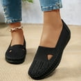 thumbnail image 2 of Womens Knit Orthopedic Wedges Slip on Loafers Fall Casual Walking Driving Non Slip Work Shoes, 2 of 7