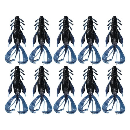 chidgrass 10pcs Bait Shrimp Realistic Reusable Double-Color Wire Baits Bionic Practical Vivid Sporting Goods Playing Barbed 2#