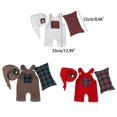 thumbnail image 3 of Infant Photography Props Suspender Pants Soft Beanie Cap Baby Photo Suit Photoshooting Props Pillow Newborn Shower Gift White, 3 of 5