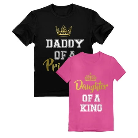 

Father & Daughter Matching Set Daddy and Me Outfit Dad & Toddler Girl T-Shirts Daddy Black Large / Daughter Wow pink 4T