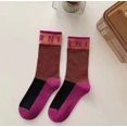 thumbnail image 1 of Calcetines deportivos con estampado de alfabeto, medias de algodón puro, cómodas, finas, transpirables, informales, novedad de 2022, 1 of 4
