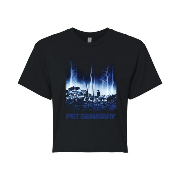Pet Sematary - Movie Poster - Juniors Cropped Graphic T-shirt