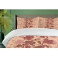 thumbnail image 4 of Ambesonne Floral Duvet Cover Set, Vibrant Boho Flowers, 2-Calking, Peach and Coral, 4 of 7