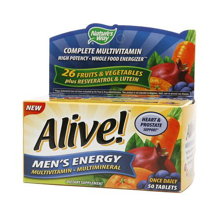 Nature's Way Alive! Men's Energy Multivitamin Multimineral Tablets 50.0 ea(pack of 6)