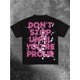 thumbnail image 1 of Summer Casual Human Figure & Slogan Print T-Shirt Graphic Tees Girl Tops, 1 of 6