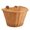 Brown, variant on front D-shaped handlebars basket wicker woven tool
