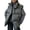 Dark Gray, variant on Women'S Puffer Vest Stand Collar Full Zip Sleeveless Bubble Puffer Vest Quilted Padded Coat Outwear