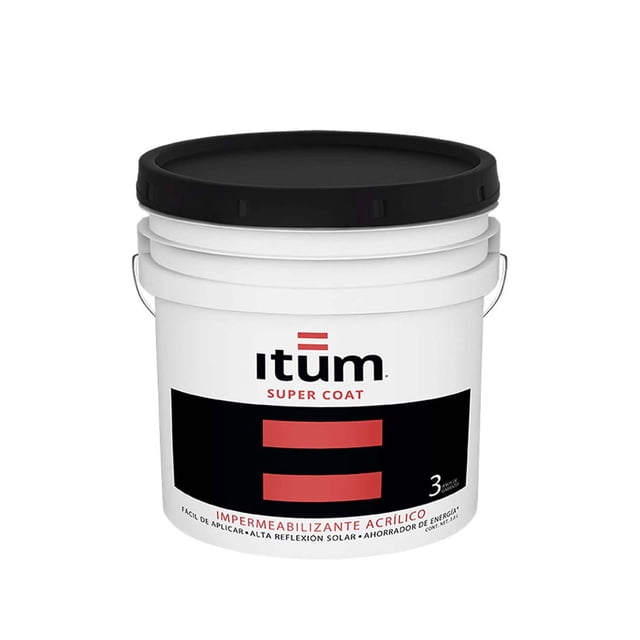 Impermeabilizante Acrilico Super Coat 3 años 3.8 Lt ITUM Duracion 3 años
