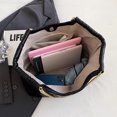 thumbnail image 2 of Bolso casual para axila Mujer Correa de cadena PU para trabajo Viajes Escuela Negro, 2 of 8