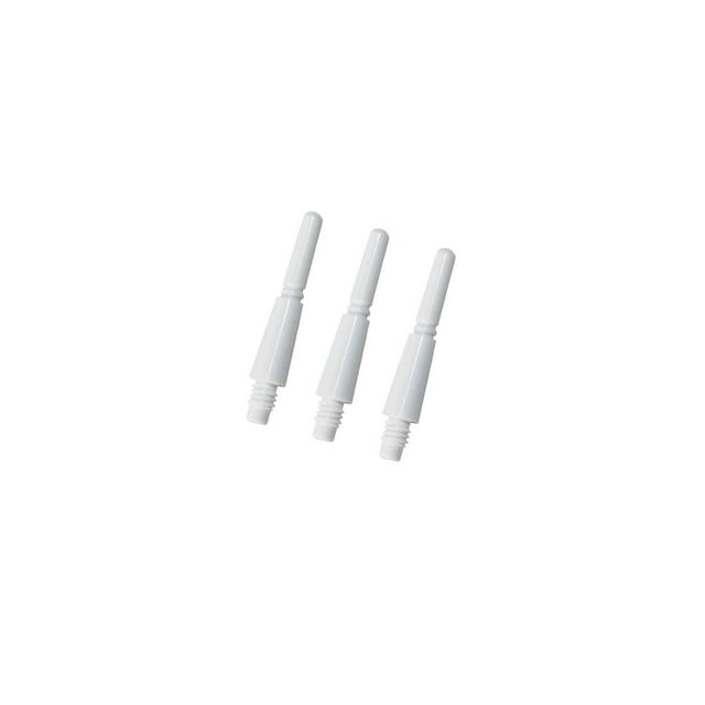 NineDartOut.us White Fit Shaft Gear - Normal Spinning (#1 Extra Short (13mm))