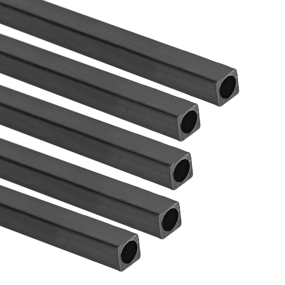 Carbon Fiber Square Tube 5x5x4mm Inner Round 400mm Length Pultruded