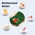 thumbnail image 3 of St. Patrick''s Day Green Plaid Lucky Shamrocks Irish Blanket - Soft Fuzzy Fleece for Couch, Sofa, Bed - Gift 50x60, 3 of 6
