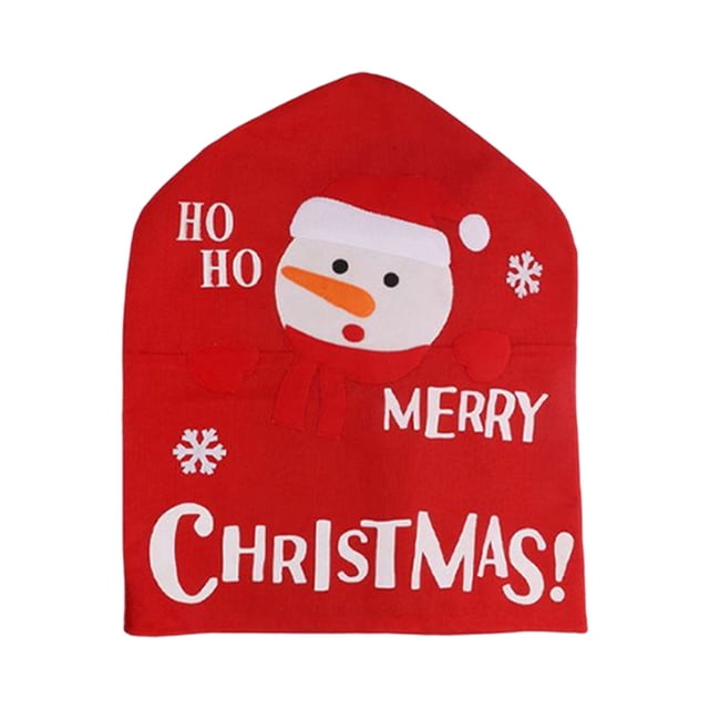 Funda para silla, decoración navideña, funda para de comedor, múltiples patrones, lavable, a prueba de polvo, multiusos, decoración Kits de decoración para fiestas Patrón de muñeco de nieve Toystoory HA069928-02