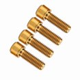 thumbnail image 1 of M Buder 4Pcs M6x18mm Tornillos de Freno de Disco para Bicicleta (Dorado) Aleación Premium Accesorios Ciclismo Montaña Fijación Segura, 1 of 9