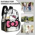 thumbnail image 4 of Hello Kitty Clear Backpack Heavy Duty See Through Bookbag Transparent Bag for Colleges School Work Sport Travel, 4 of 7