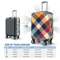 thumbnail image 6 of PAYOHTO Highly Elastic Spandex Suitcase Cover Luggage Cover X-Large Fits 29 to 32 Inch Gingham Check Plaid Pattern, 6 of 8