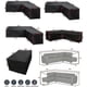 thumbnail image 5 of Funda de sofá esquinero, juego de muebles de jardín impermeable, cubierta seccional para muebles de exterior, 5 of 5