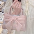 thumbnail image 1 of Bolsos de hombro de cuero PU para mujer bolsos cruzados de Likrtyny diseño especial bolsos de mensajero de compras para niñas cadena de felpa moda, 1 of 8