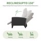 thumbnail image 4 of QinaQin Sillón reclinable de ratán para exterior con respaldo y reposapiés ajustables, mesa abatible y cojín para patio o jardín, 4 of 8